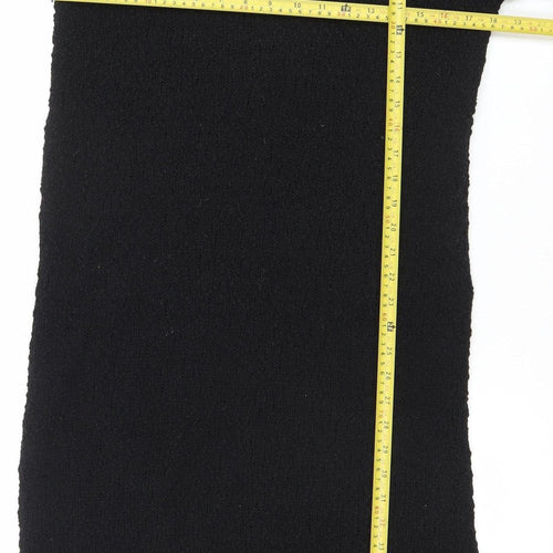 H&M Women's Black XS Knit Jumper Dress Half Sleeve Crew Neck