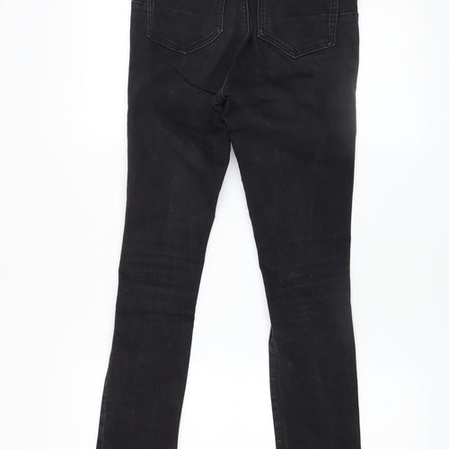 Gallery Women Black Skinny Jeans UK 10 High Rise Stretch Denim