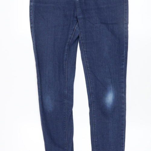 Savida Womens Blue Skinny Mid Rise Stretch Denim Jeans Size 12