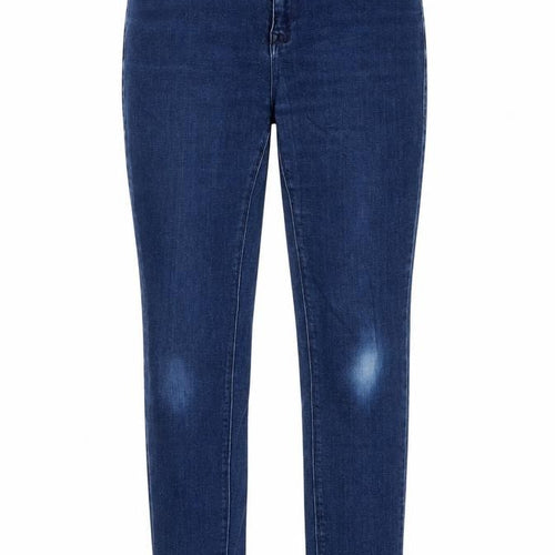 Savida Womens Blue Skinny Mid Rise Stretch Denim Jeans Size 12
