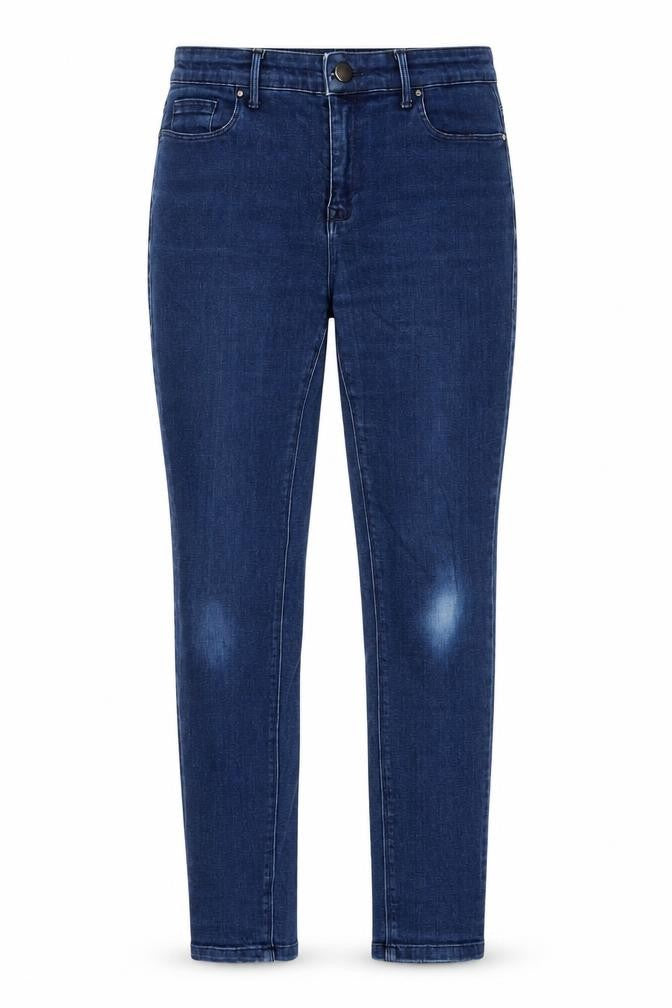 Savida Womens Blue Skinny Mid Rise Stretch Denim Jeans Size 12