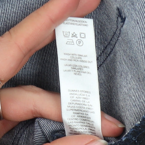 Savida Womens Blue Skinny Mid Rise Stretch Denim Jeans Size 12