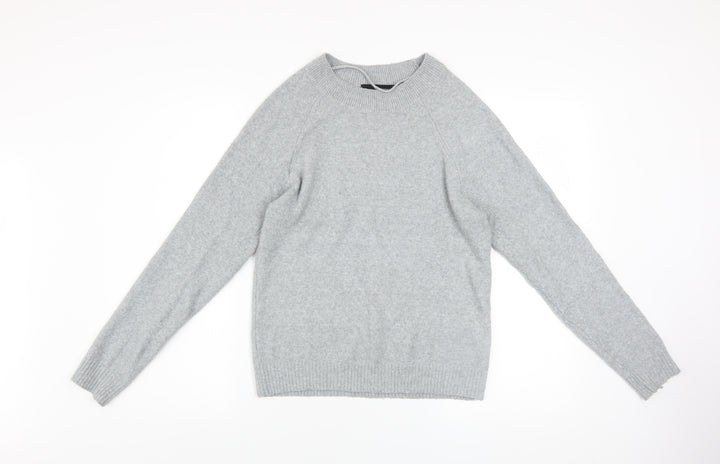 Vero Moda Women's Grey Crew Neck Knit Jumper Size S