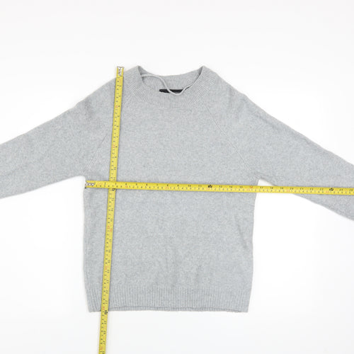 Vero Moda Women's Grey Crew Neck Knit Jumper Size S