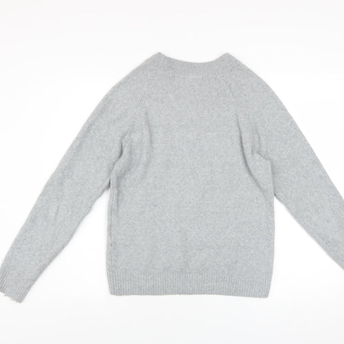 Vero Moda Women's Grey Crew Neck Knit Jumper Size S