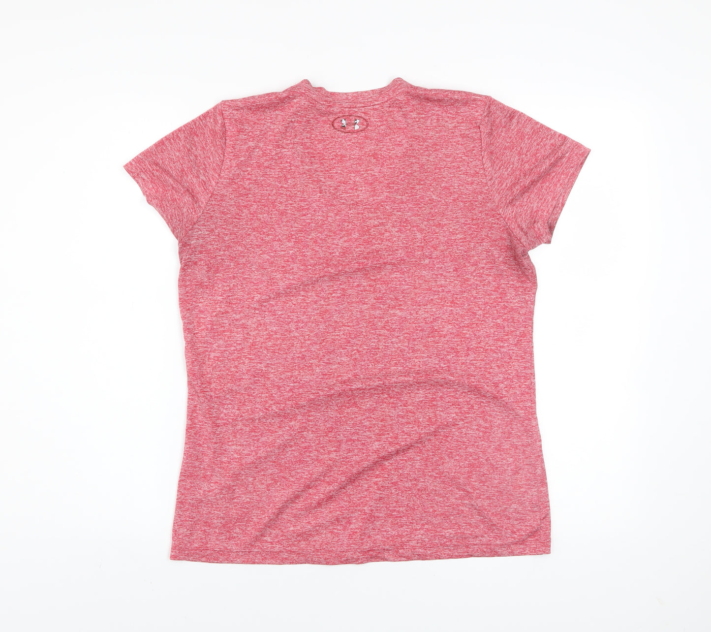 Under Armour Men Red V-Neck Short Sleeve Athletic T-Shirt M