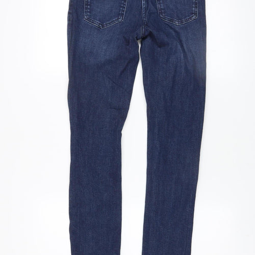Next Women’s Blue Skinny Jeans Size 10L Tall Distressed Denim