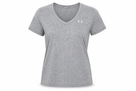 Under Armour Men Grey V-Neck Athletic Fit T-Shirt Size M