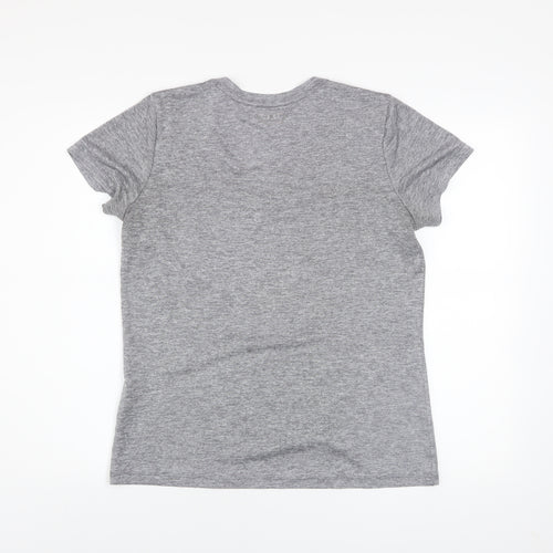 Under Armour Men Grey V-Neck Athletic Fit T-Shirt Size M