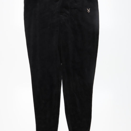 Cardio Bunny Women's Black Velour XL Stretch Leggings