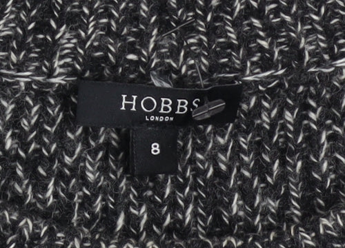 Hobbs Women's Grey Wool Blend Short Sleeve Knit Top Size 8
