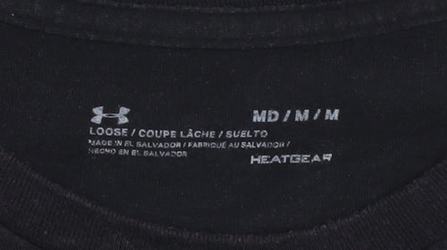 Under Armour Men's Black Medium HeatGear Loose Fit Graphic T-Shirt