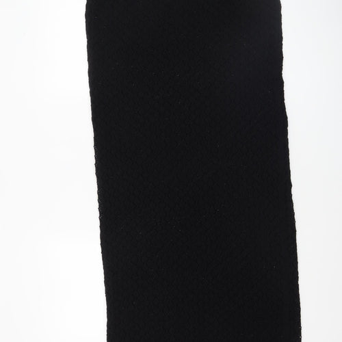 Primark Women’s Black Knit Slip Dress Size 10-12 V-Neck