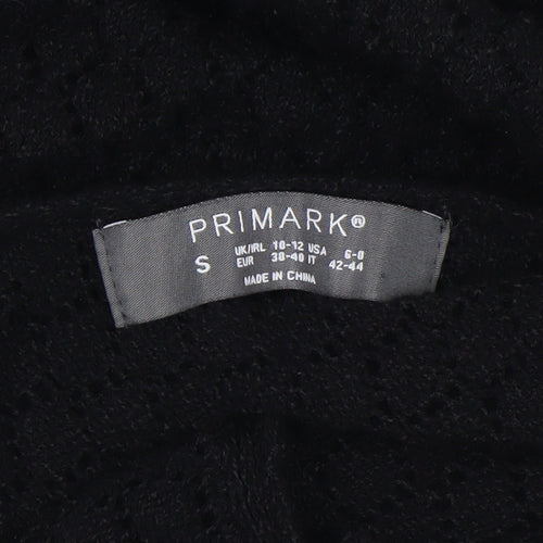 Primark Women’s Black Knit Slip Dress Size 10-12 V-Neck