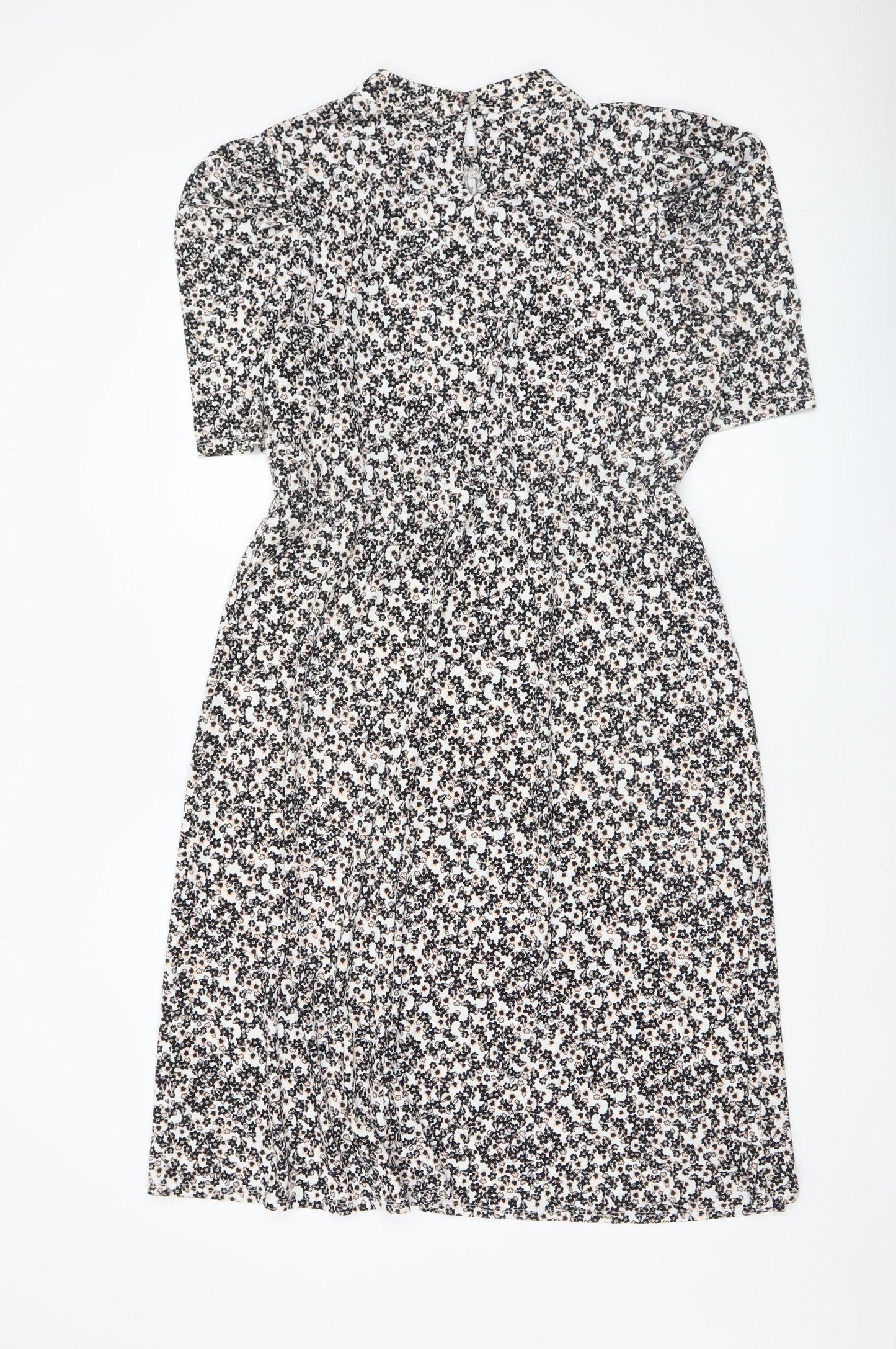 Adrianna Papell Womens Floral Fit & Flare Dress L Multicoloured