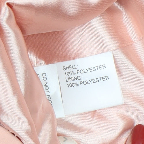 L'Atelier Womens Pink Floral Bodycon Dress Size 14 Elegant Wedding