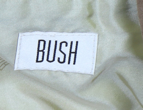 Bush Men's Brown Polyester Button-Up Casual Jacket Size 40 Regular