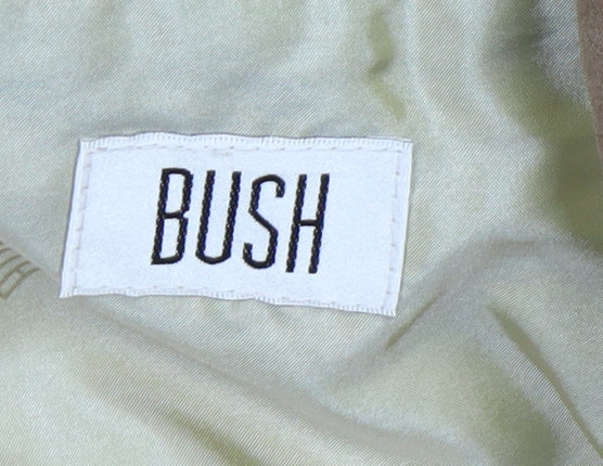 Bush Men's Brown Polyester Button-Up Casual Jacket Size 40 Regular