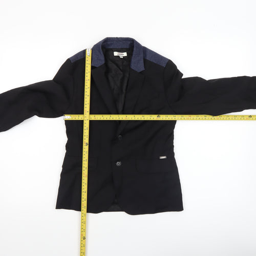 Junior Gaultier Boys Black Wool Blend Single-Breasted Blazer 10 Years