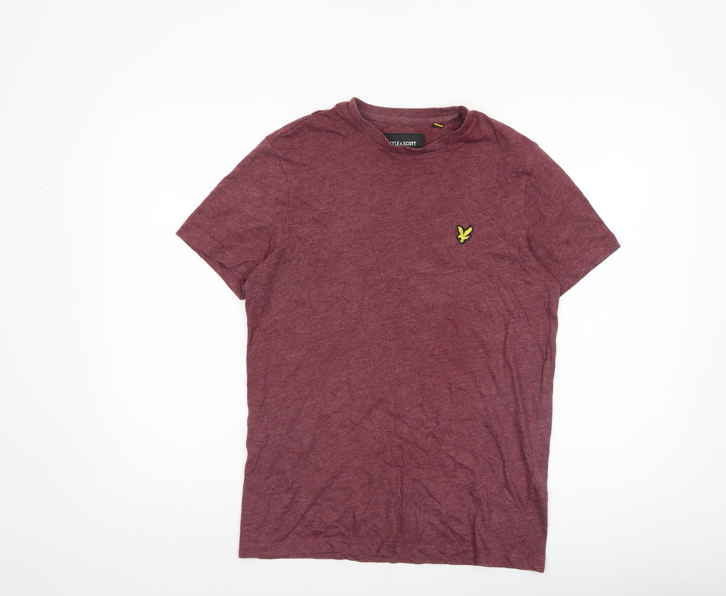 Lyle & Scott Men's Red Cotton Blend Crew Neck T-Shirt Size S