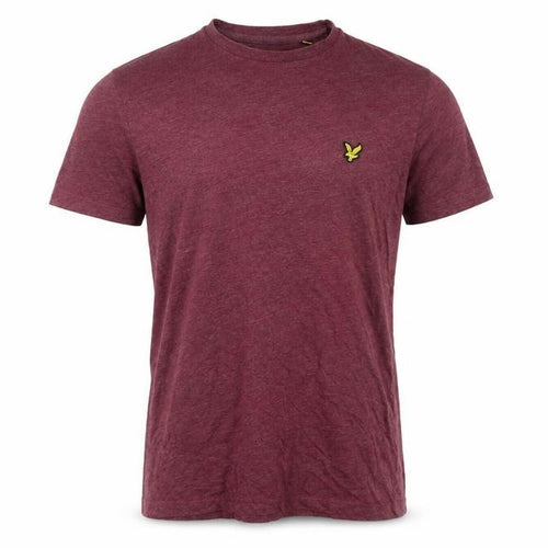 Lyle & Scott Men's Red Cotton Blend Crew Neck T-Shirt Size S