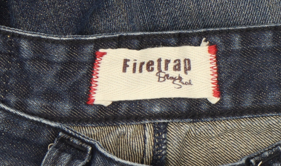 Firetrap Men Blue 30x32 Straight Leg Denim Jeans