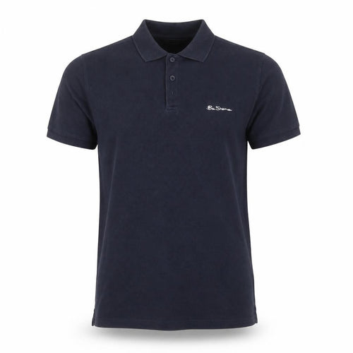 Ben Sherman Men's Blue Cotton Polo Shirt Size M Regular Fit