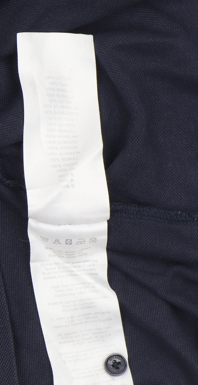 Ben Sherman Men's Blue Cotton Polo Shirt Size M Regular Fit