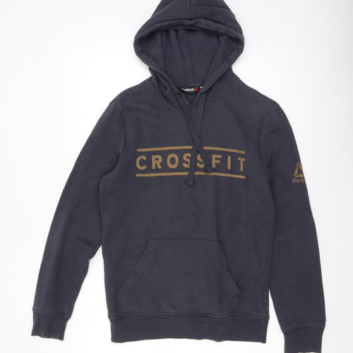 Reebok Men's Black CrossFit Pullover Hoodie XS Gym Fleece