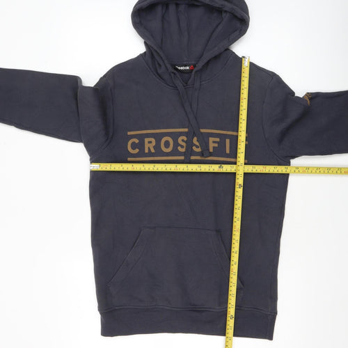 Reebok Men's Black CrossFit Pullover Hoodie XS Gym Fleece