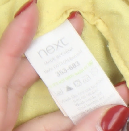 Next Women’s Blue Checked Cotton Chino Shorts Size 14