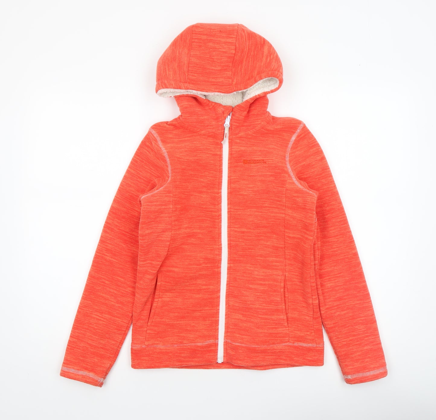 Mountain Warehouse Girls Orange Full Zip Fleece Hoodie 11-12 Years
