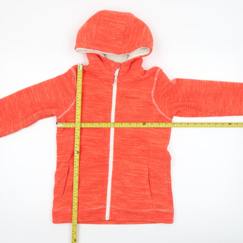 Mountain Warehouse Girls Orange Full Zip Fleece Hoodie 11-12 Years