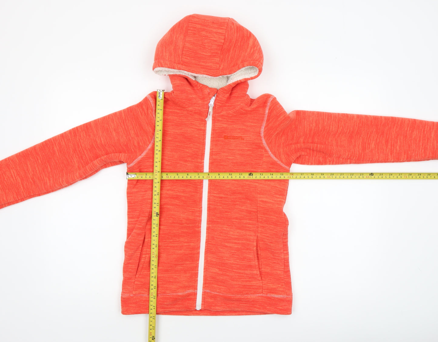 Mountain Warehouse Girls Orange Full Zip Fleece Hoodie 11-12 Years