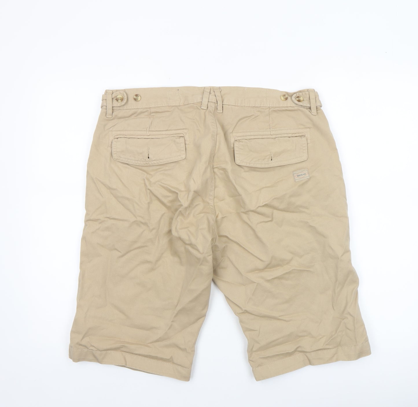SoulCal&Co Mens Beige Chino Shorts Size L 34in Casual Cotton