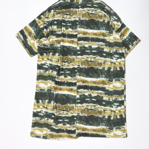 Boohoo Women’s Multicoloured Tie Dye Short Sleeve T-Shirt Dress Size 18