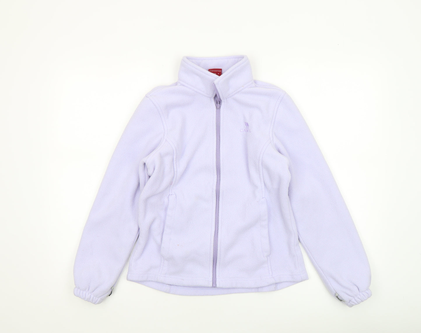 CAMEL Women's Purple Fleece Jacket Size 12 Full Zip Light Outdoor Wear