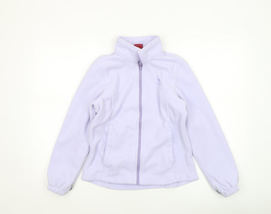 CAMEL Women's Purple Fleece Jacket Size 12 Full Zip Light Outdoor Wear