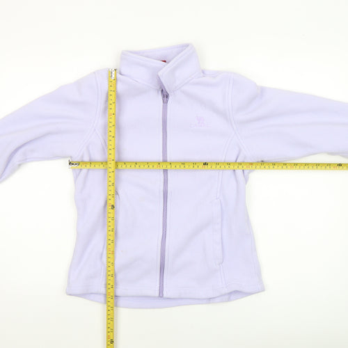 CAMEL Women's Purple Fleece Jacket Size 12 Full Zip Light Outdoor Wear