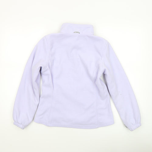 CAMEL Women's Purple Fleece Jacket Size 12 Full Zip Light Outdoor Wear