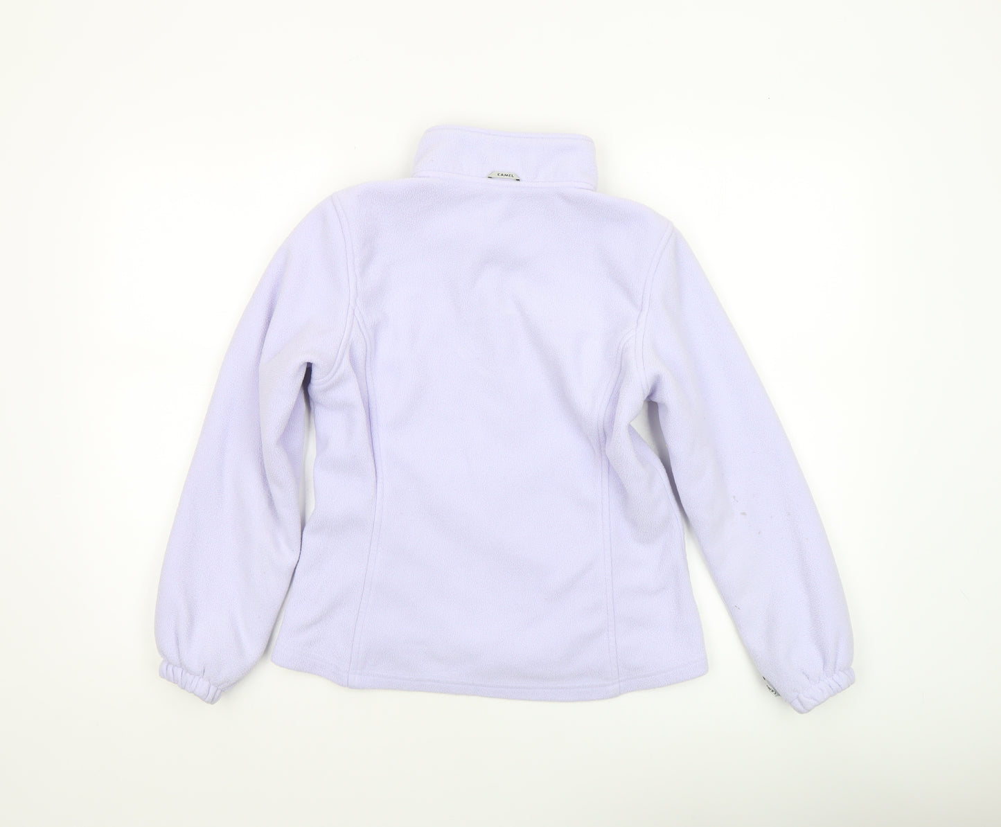 CAMEL Women's Purple Fleece Jacket Size 12 Full Zip Light Outdoor Wear