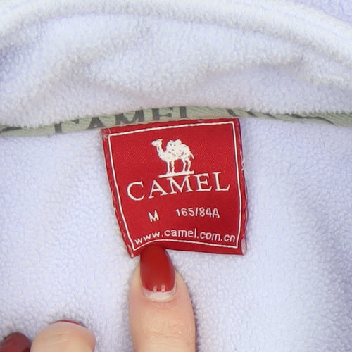 CAMEL Women's Purple Fleece Jacket Size 12 Full Zip Light Outdoor Wear