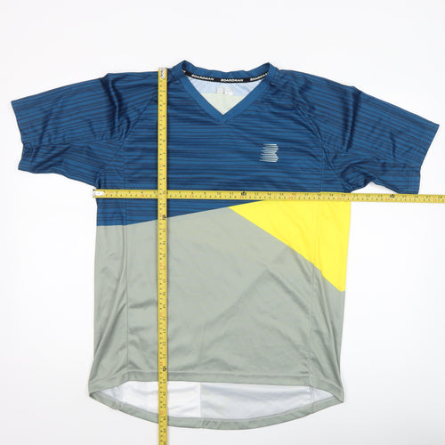 Boardman Men Blue Colourblock Cycling Jersey T-Shirt XL