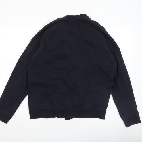 COS Men's Blue Cotton Bomber Jacket Size M Casual Lightweight