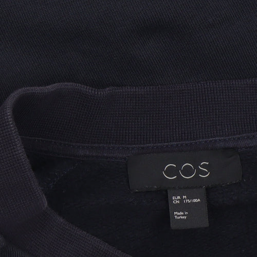 COS Men's Blue Cotton Bomber Jacket Size M Casual Lightweight