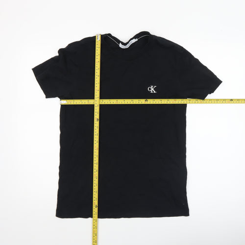 Calvin Klein Jeans Men’s Black Cotton Crew Neck T-Shirt M