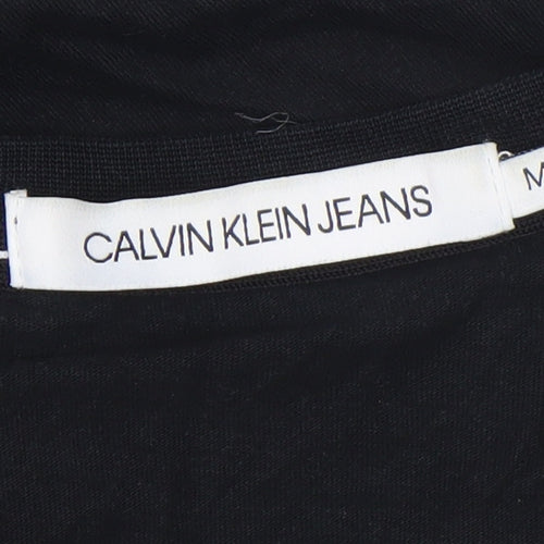 Calvin Klein Jeans Men’s Black Cotton Crew Neck T-Shirt M