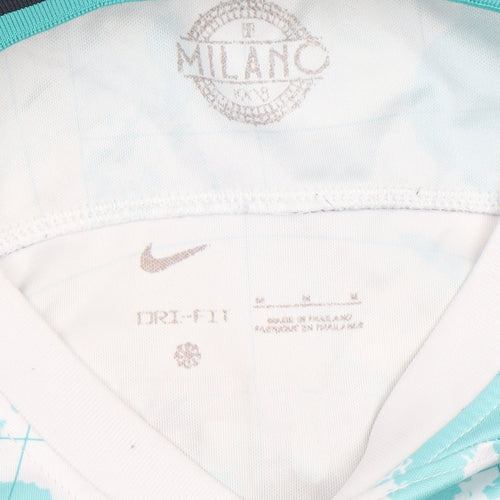 Nike Men's Blue Football Jersey M Dri-Fit Inter Milan Top