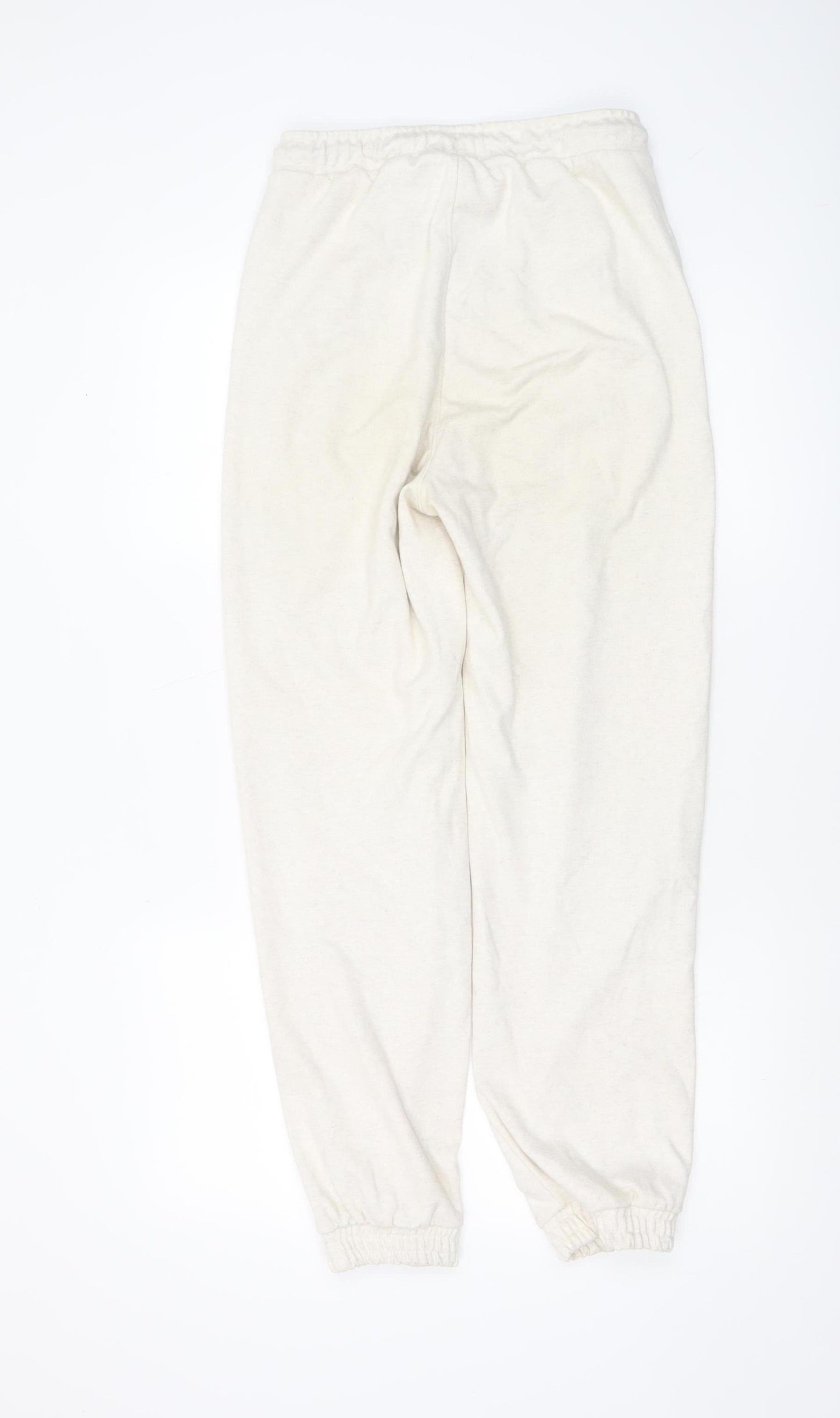 Kangol Women's Ivory Jogger Trousers UK 8 Cotton Blend Comfy Loungewear
