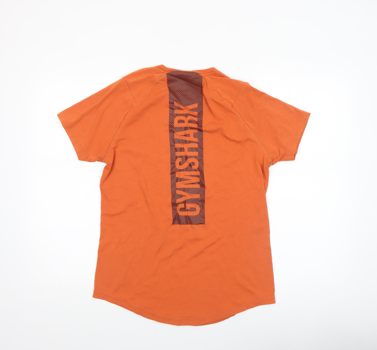 Gymshark Mens Orange Short Sleeve Athletic T-Shirt Size S